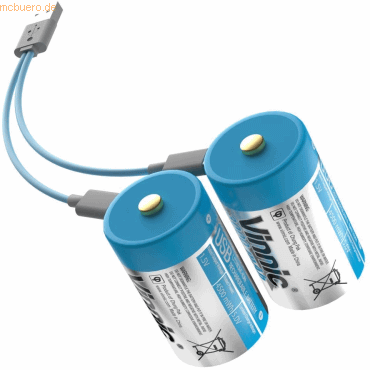 4898338024760 - Vinnic Rechargeable Akku D USB Type-C 2pcs 4898338024760 - Vinnic Rechargeable Akku D USB Type-C 2pcs