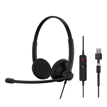5714708012412 - EPOS IMPACT 100 Series - Headset - On-Ear - kabelgebunden - USB-A USB-C - Schwarz