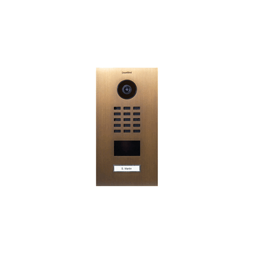 4260423869790 - D2101V IP Video Türstation echtes Messing brüniert