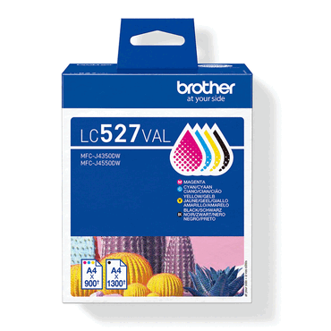4977766842181 - brother LC-527VAL  schwarz cyan magenta gelb Druckerpatronen 4er-Set