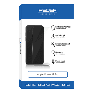 4048466963404 - PEDEA PEDEA Display-Schutzglas für Apple iPhone 17 Pro