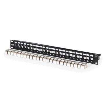 4016032505723 - DIGITUS Modulares Patch Panel 24-Port mit 24x DN-93615 schw
