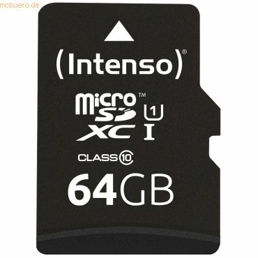 Intenso International Intenso 64GB microSDXC Class10 UHS-I Premium + S