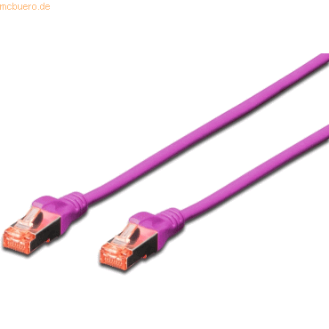 4016032328810 - DK-1644-020 VI RJ45 Netzwerkkabel Patchkabel cat 6 s ftp 200 m Violett Halogenfrei verdri - Digitus