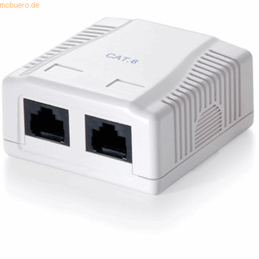 Digital data communication equip Dose UTP Cat.6 2-Port