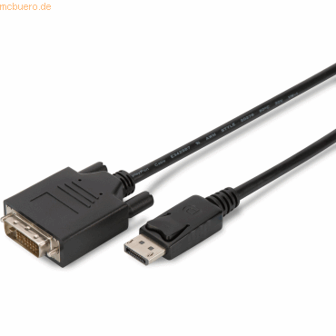 Assmann DIGITUS DisplayPort Adapterkabel DP-DVI, 3.0m, schwarz