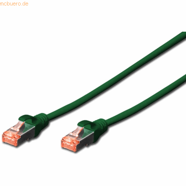 4016032322221 - DK-1644-100 G RJ45 Netzwerkkabel Patchkabel cat 6 s ftp 1000 m Grün Halogenfrei verdrillt - Digitus