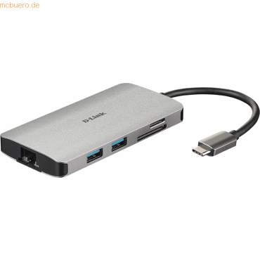 D-Link D-Link DUB-M810 USB-C 8-Port USB 3.0 Hub mit HDMI und Ethernet