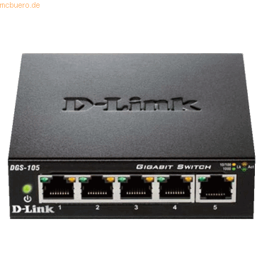 D-Link D-Link DGS-105 5-Port Layer2 Gigabit Switch