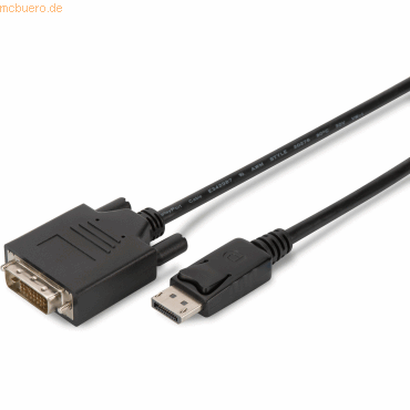 Assmann ASSMANN DisplayPort Adapterkabel DP-DVI 1.0m DP 1.1a sw.