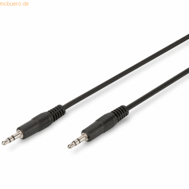 Assmann DIGITUS Audio Anschlusskabel, 3.5mm St/St, 2.50m, schwarz