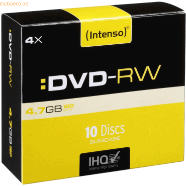 4034303006236 - DVD-Rohlinge 4201632 DVD-RW wiederbeschreibbar 47 GB Slim Case  4034303006236 10 Stück