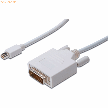 4016032291466 - ASSMANN DIGITUS DisplayPort Adapterkabel miniDP- DVI(24+1) ST ST 20m AK-340305-020-W