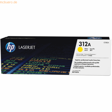 Hewlett Packard HP Toner CF382A gelb (ca. 2.700 Seiten)