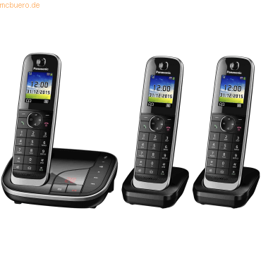 Panasonic Panasonic KX-TGJ323GB Trio mit AB schwarz