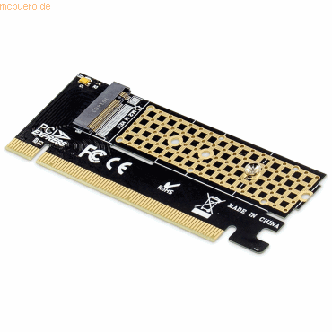 4016032464426 - DS-33171 1 Port M2 Controller PCIe x16 Passend für (SSD) M2 SATA SSD M2 PCIe NVMe SSD