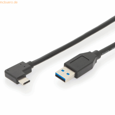4016032438281 - ASSMANN USB Type-C Anschlusskabel Type-C 90 Grad auf A 10 4016032438281 - ASSMANN USB Type-C Anschlusskabel Type-C 90 Grad auf A 10