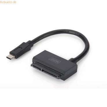 4016032390565 - USB 32 Gen 1 (USB 30) Festplatten Laufwerk Notebook Adapterkabel [1x USB 32 Gen 2 Stecker C (USB 31) - 1x SATA-Kombi-Buchse 7+15pol] DA-70327