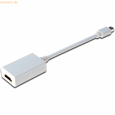 Assmann ASSMANN DisplayPort Adapterkabel mini DP-HDMI Typ A 0.15m weiß