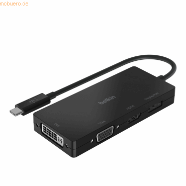 Belkin Belkin USB-C auf HDMI/VGA/DisplayPort-Adapter, schwarz