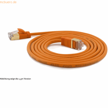 4250367771457 - wantecWire Patchkabel CAT7 extradünn SSTP orange 10m