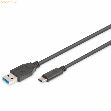Assmann ASSMANN USB 3.0 Type-C Anschlusskabel, Type-C auf A, 1m