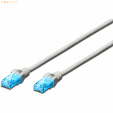 Assmann DIGITUS CAT 5e U-UTP patch cable, PVC AWG 26/7, 0,5 m, GR