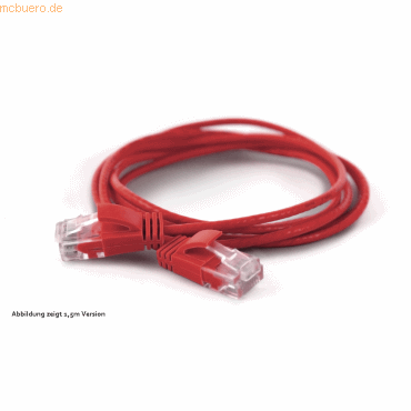 wantec wantecWire Patchkabel CAT6A (rund 2,8mm) UTP rot 2,0m