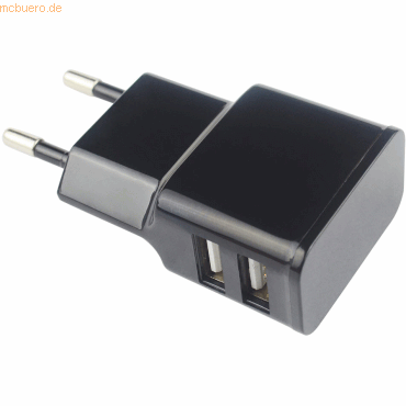 9005613154059 - emporia 3er-Pack AXXTRA 24 Amp Dual USB Wall Charger (Black)