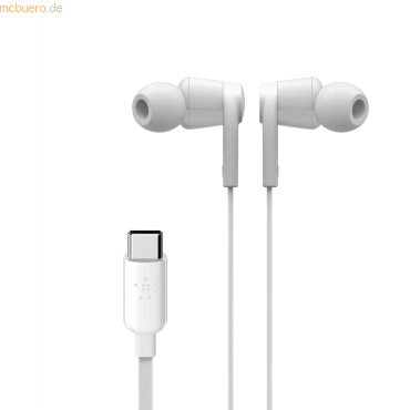 Belkin Belkin Rockstar In-Ear Kopfhörer mit USB-C Connector, weiß