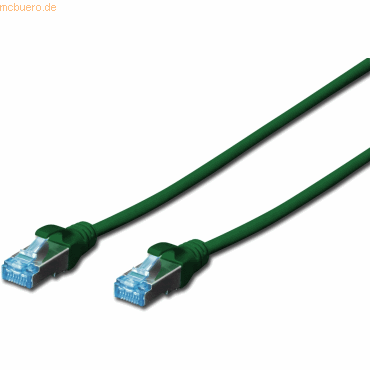 4016032213819 - DIGITUS Patch-Kabel RJ-45 (M) zu RJ-45 (M) 2m Kupfer SF UTP Cat 5e grün (DK-1531-020 G)