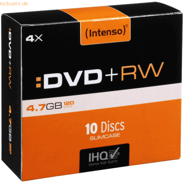 Intenso International Intenso DVD+RW 4,7GB 4x Speed Rewritable Slim Ca