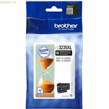 Brother Brother Tintenpatrone LC-3235XLBK Schwarz (ca. 6000 Seiten)