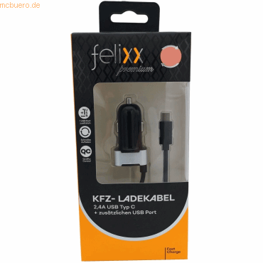 9120042773746 - felixx Kfz-Lader USB Typ-C Anschluss + zus USB Port 9120042773746 - felixx Kfz-Lader USB Typ-C Anschluss + zus USB Port