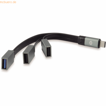 Digital data communication Conceptronic HUBBIES USB 3.1 Type-C zu 1-Po