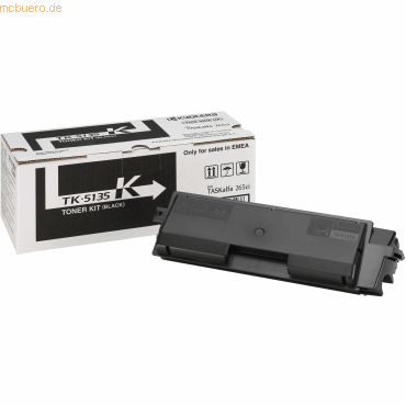 0632983030936 - Original TK-5135K Toner schwarz 10000 Seiten (1T02PA0NL0) für TASKalfa 265ci 266ci