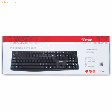 4015867223796 - DIGITAL DATA equip Life Wired USB Keyboard  IT layout 245213