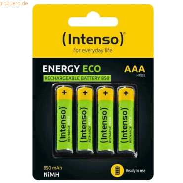 4034303029075 - 7505114 Micro (AAA)-Akku NiMH 850 mAh 12 v 4 St - Intenso