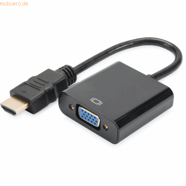 Assmann DIGITUS HDMI auf VGA Konverter Adapter Typ A - VGA (D-Sub)