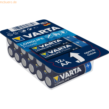 Varta VARTA Longlife Power, Batterie, AA, Mignon, 1,5V, 12Stk