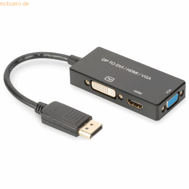 Assmann ASSMANN DisplayPort 1in3 Konverterkabel HDMI, DVI, VGA