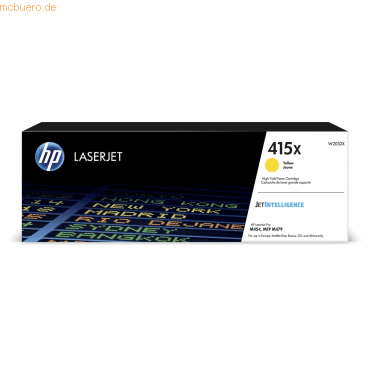 Hewlett Packard HP Toner 415X Gelb (ca. 6.000 Seiten)