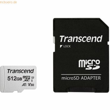 Transcend Transcend 512GB microSD w/ adapter UHS-I U3 A1
