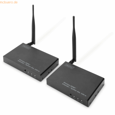 Assmann DIGITUS Wireless HDMI Extender/Splitter Set, 100m, 5GHz, 1080p