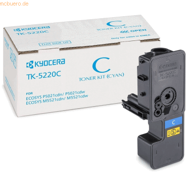 Kyocera Kyocera Toner TK-5220C Cyan (ca. 1.200 Seiten)