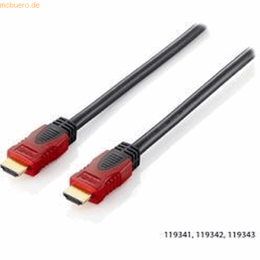 4015867160299 - 119342 HDMI-Kabel 2 m hdmi Typ a (Standard) Schwarz Rot - Equip