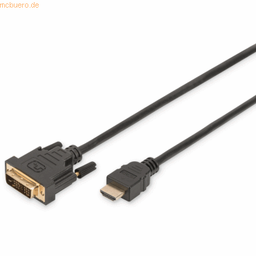 Assmann DIGITUS HDMI-Adapterkabel Typ A-DVI(18+1) St/St, 2.0m, Full HD