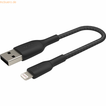 0745883788705 - Belkin BOOST CHARGE - Lightning-Kabel - Lightning (M) bis USB (M) - 15 cm - Schwarz - für Apple iPad iPhone iPod (Lightning) (CAA002BT0MBK)