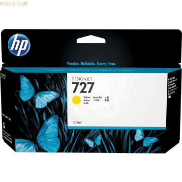 Hewlett Packard HP Tintenpatrone Nr. 727 Gelb