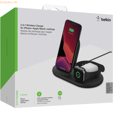 0745883795772 - BOOST↑CHARGE™ 3-in-1-Ladegerät für Apple Watch iPhone und AirPods schwarz 0745883795772 - BOOST↑CHARGE™ 3-in-1-Ladegerät für Apple Watch iPhone und AirPods schwarz